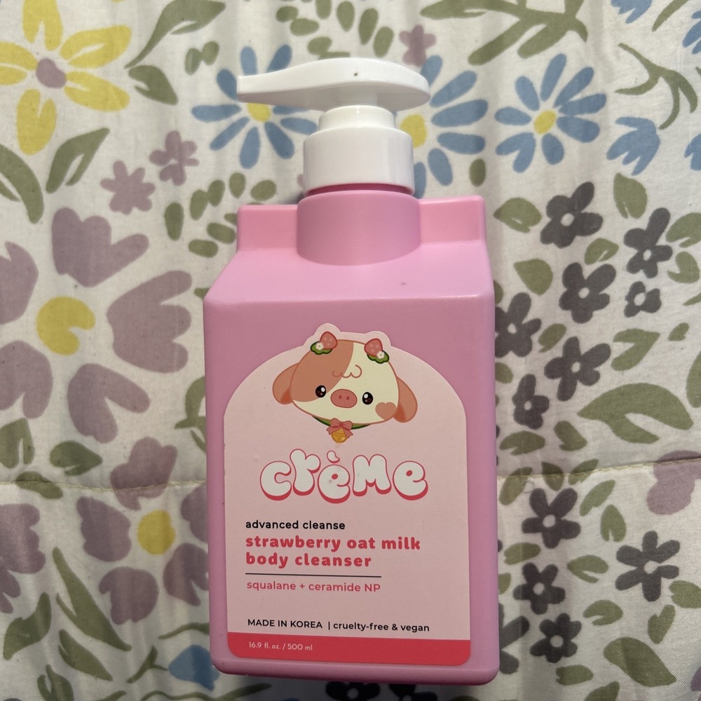 The Creme Shop Advanced Cleanse Strawberry Oat Milk Body Cleanser 16.9 Fl. Oz.